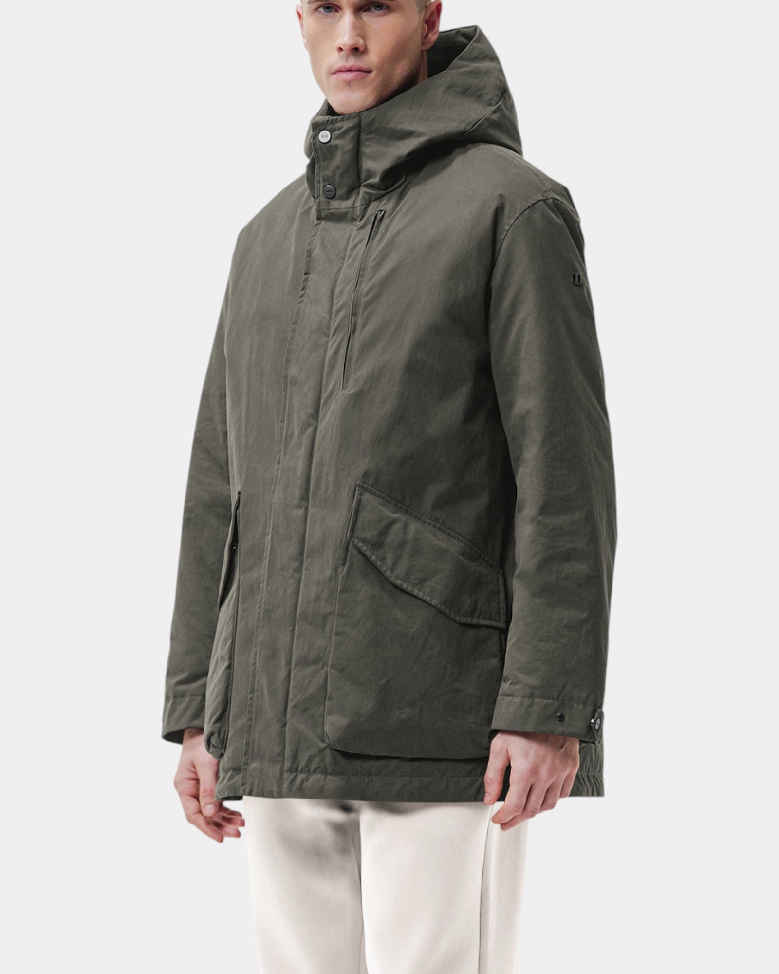 Duno Hoshi – Parka con cappuccio in cotone tecnico