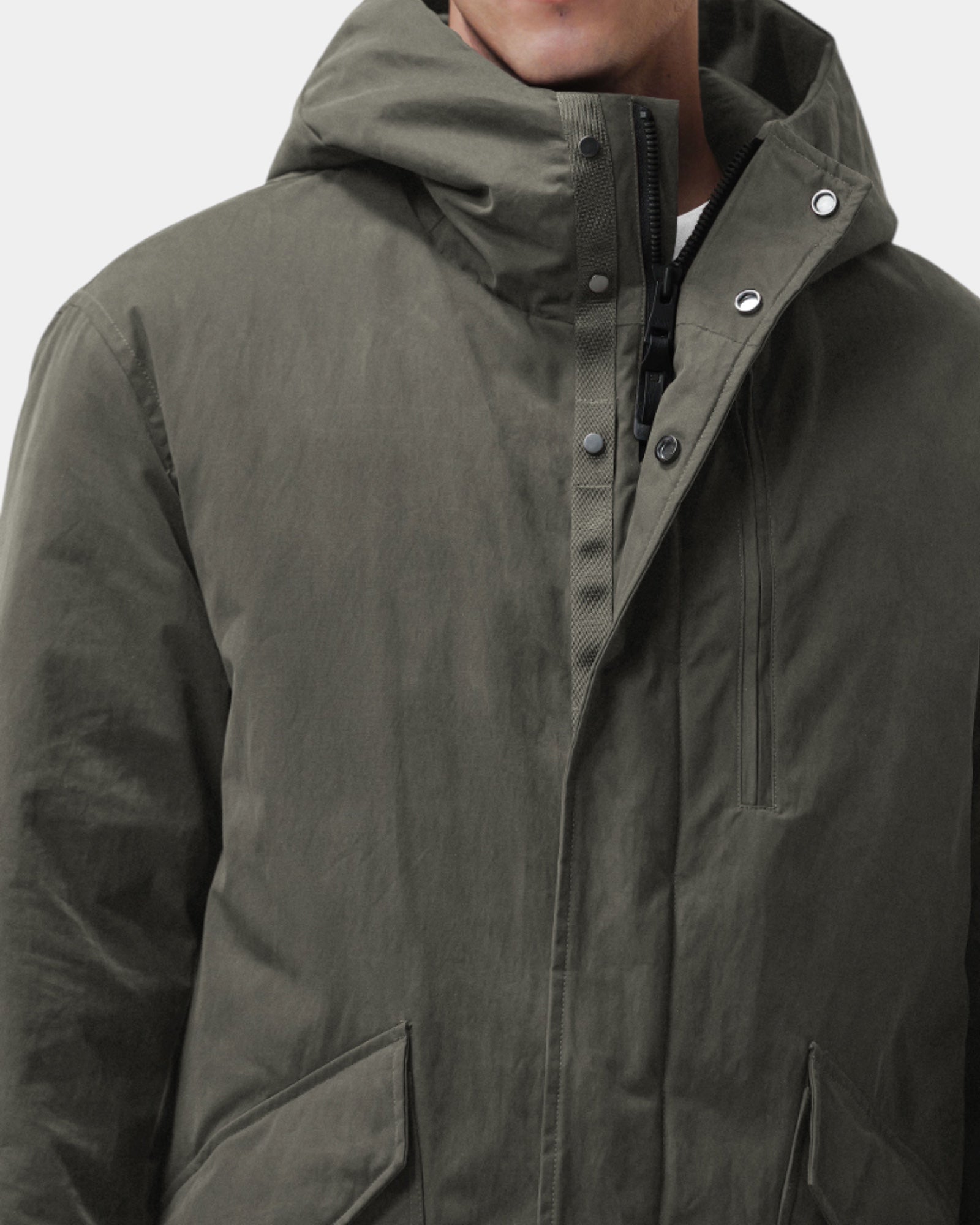 Duno Hoshi – Parka con cappuccio in cotone tecnico