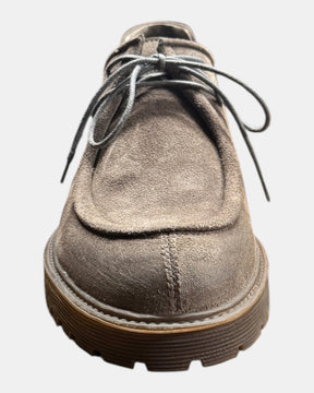 Hundred100 – Derby in suede con mascherina e suola carrarmato Tortora