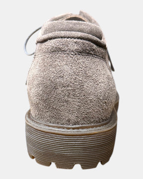 Hundred100 – Derby in suede con mascherina e suola carrarmato Tortora
