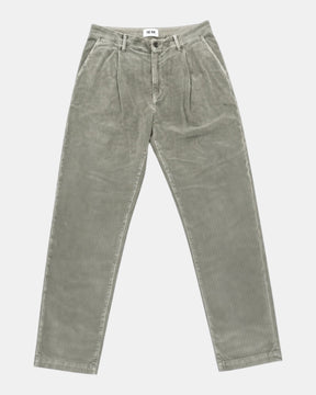 The.Nim Standard – Pantalone chino carrot con pinces in velluto a coste Verde salvia