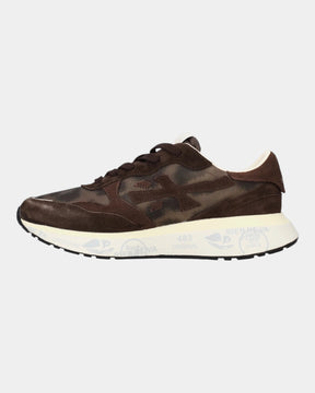 Premiata Lauryn 8548 – Sneaker in suede e tessuto Marrone animalier