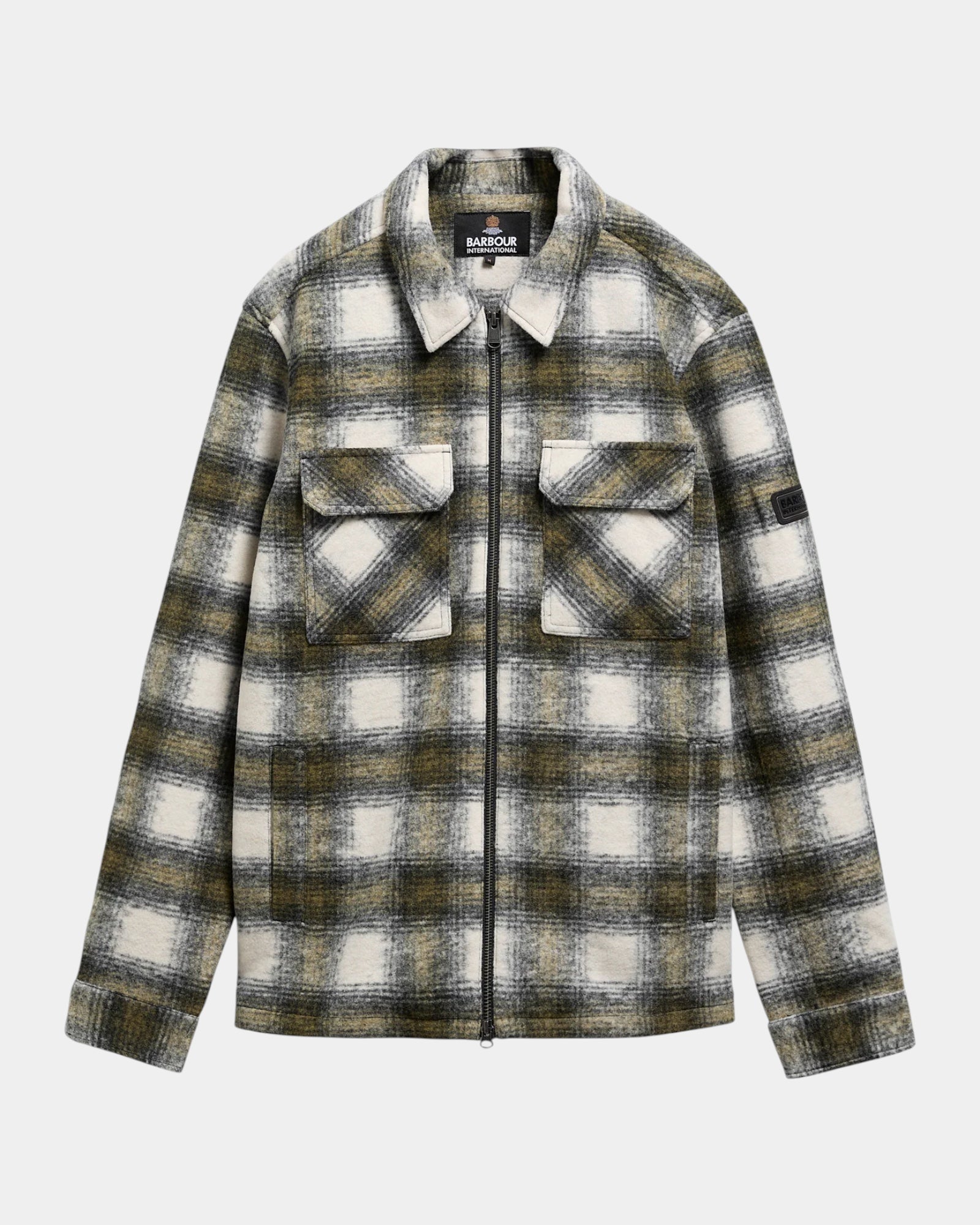 Barbour International Clayton – Overshirt in pile a quadri