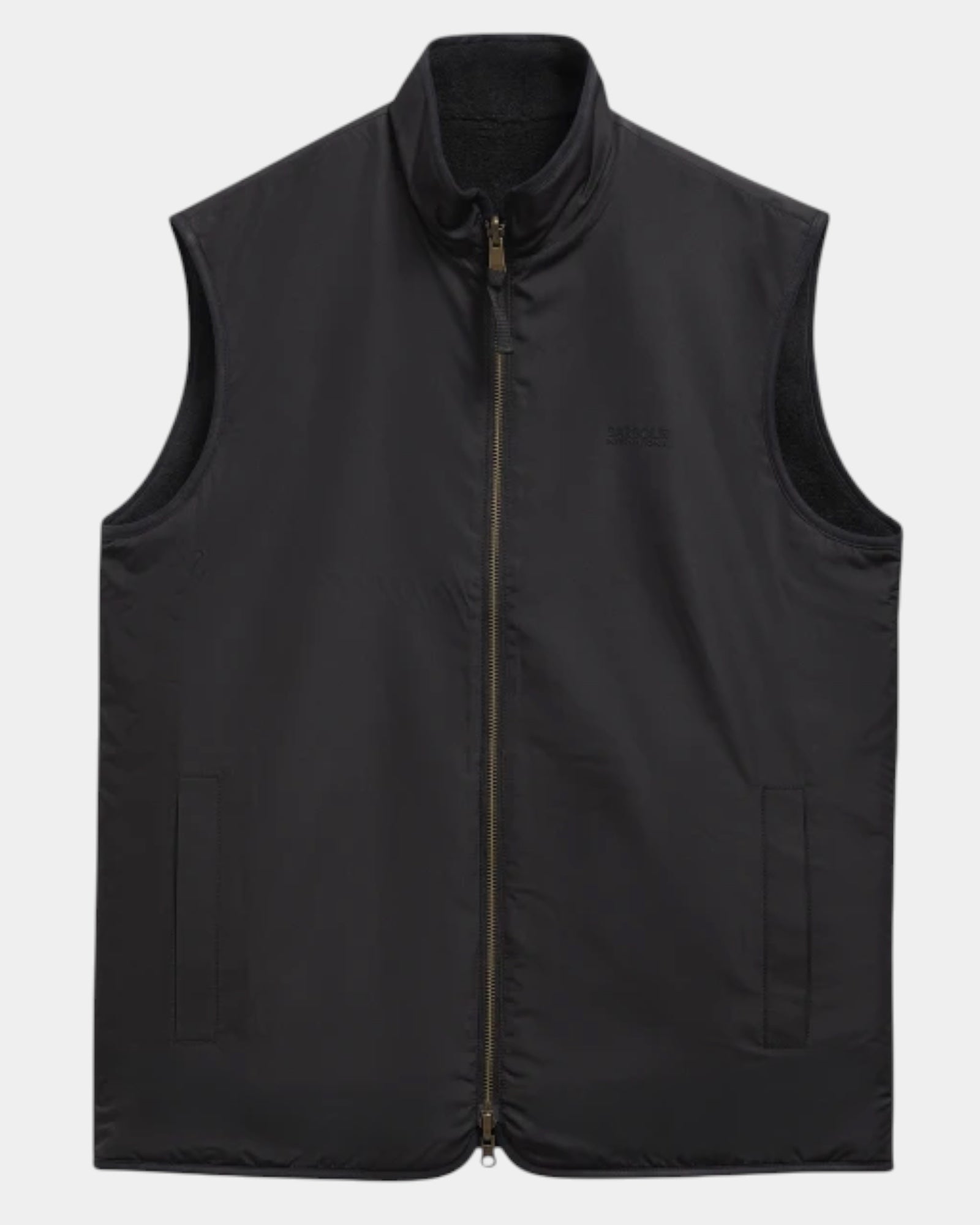Barbour International – Gilet reversibile in pile Nero