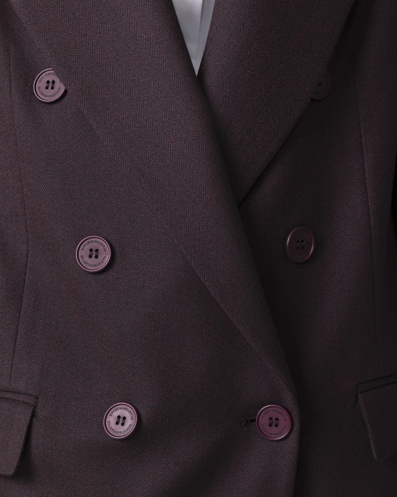 Mar de Margaritas – Giacca doppiopetto oversize Bordeaux