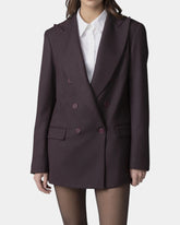 Mar de Margaritas – Giacca doppiopetto oversize Bordeaux