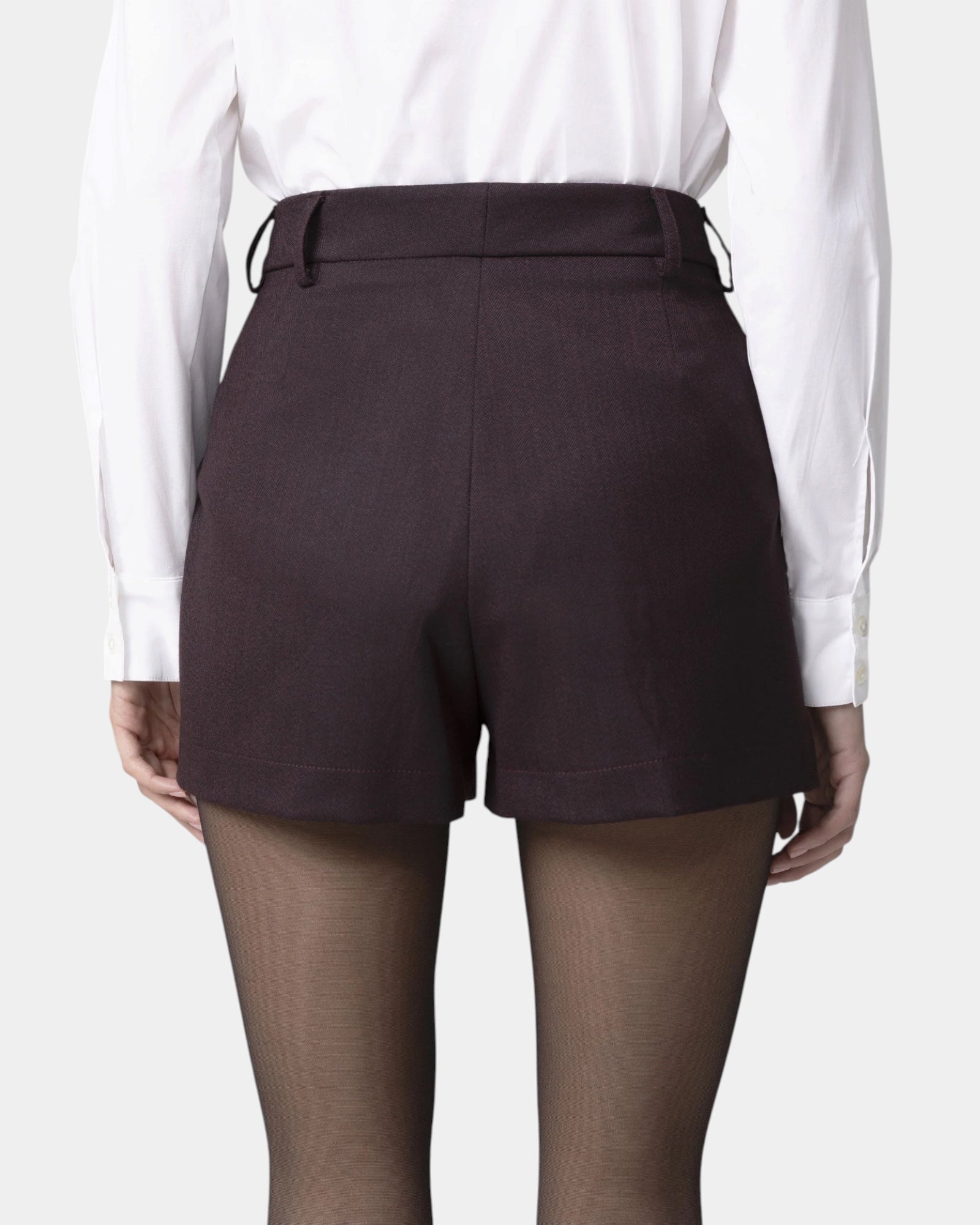 Mar de Margaritas – Short con pinces Bordeaux