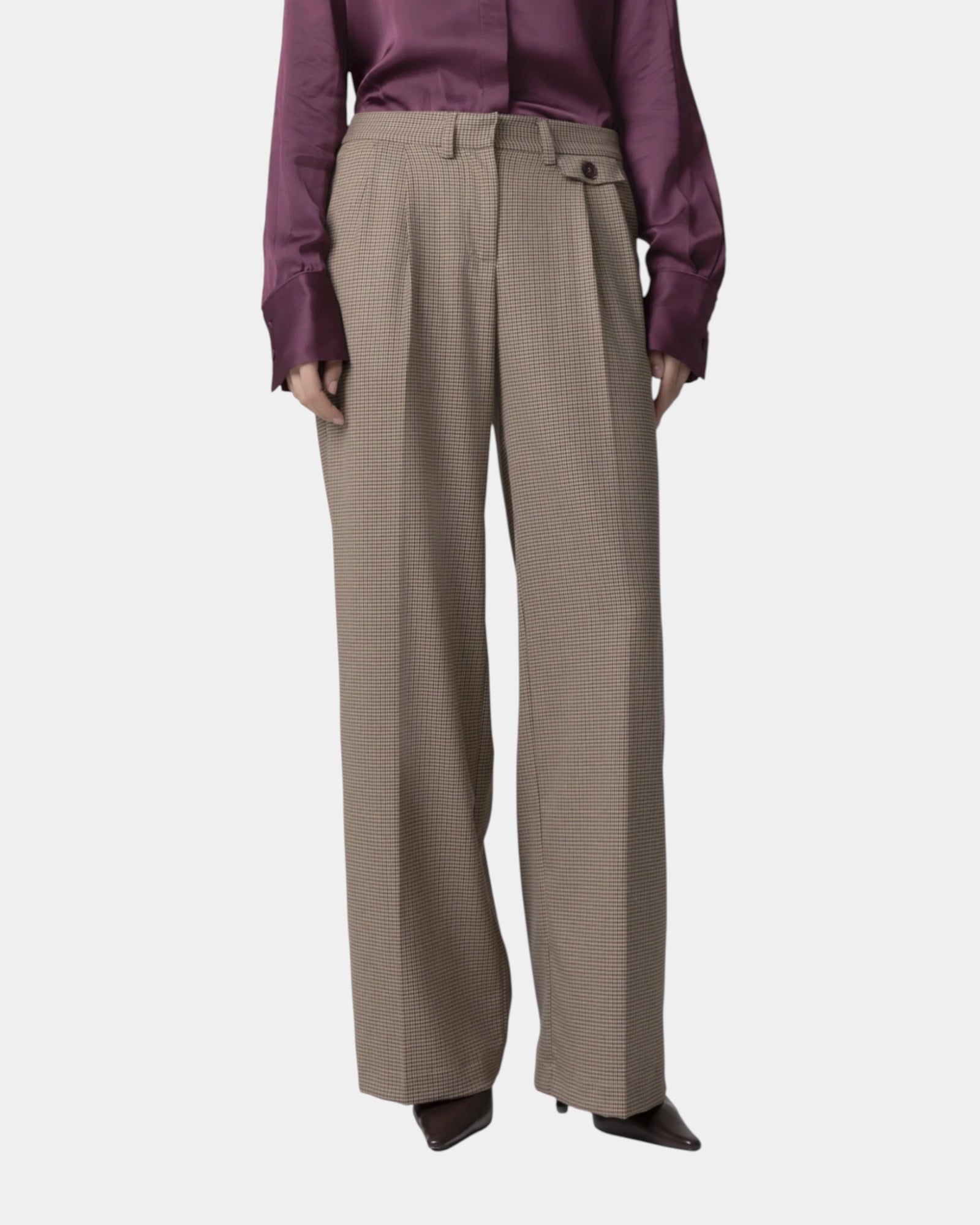 Mar de Margaritas – Pantaloni dritti con pinces