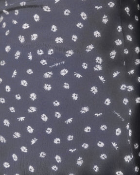 Mar de Margaritas – Abito midi con colletto a camicia Nero