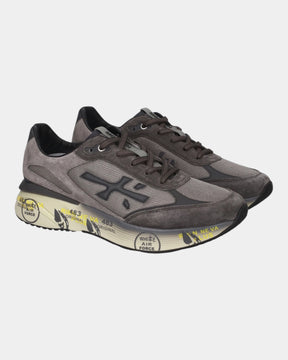 Premiata Moerun 8540 – Sneaker in suede e mesh Grigio/Nero