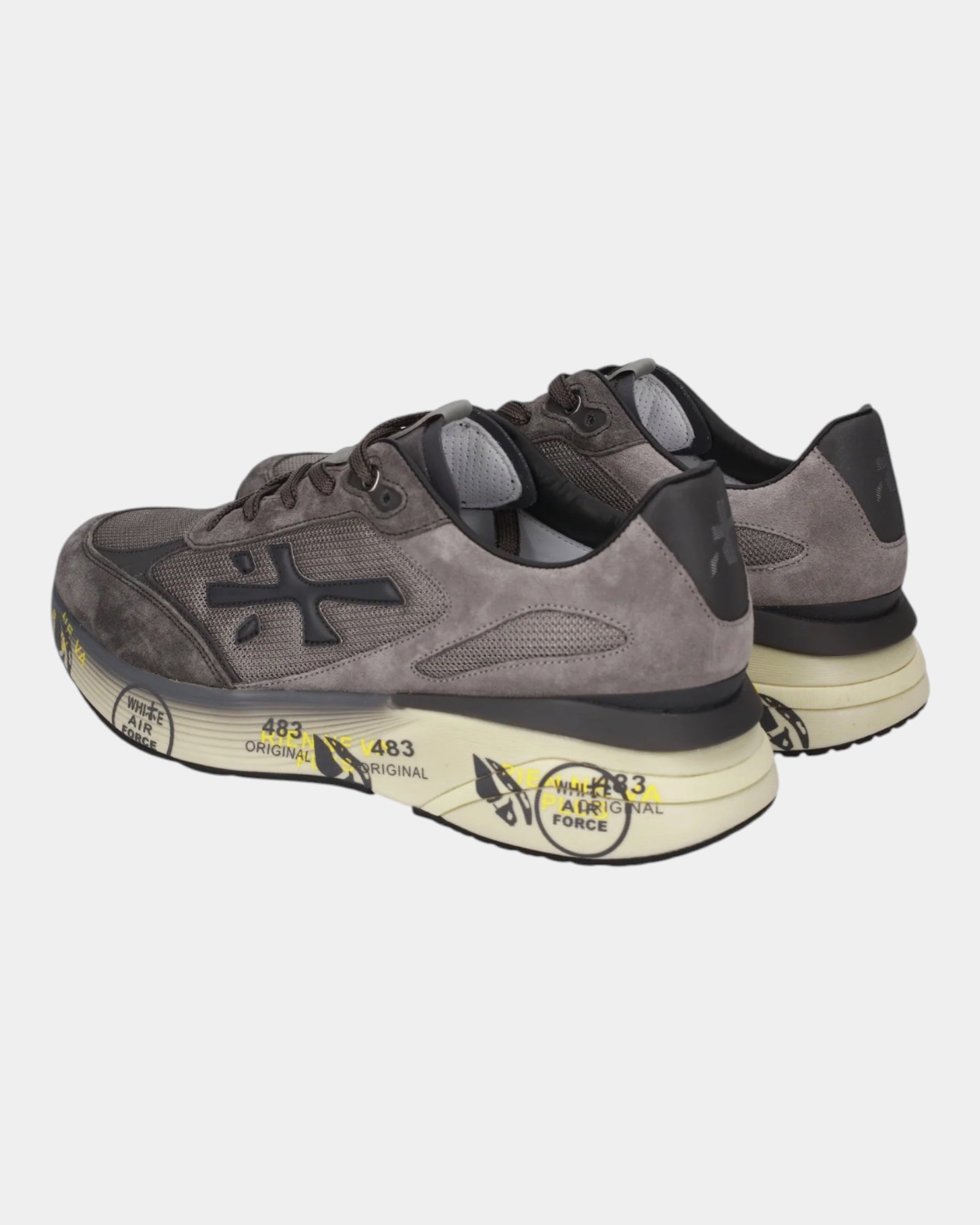 Premiata Moerun 8540 – Sneaker in suede e mesh Grigio/Nero
