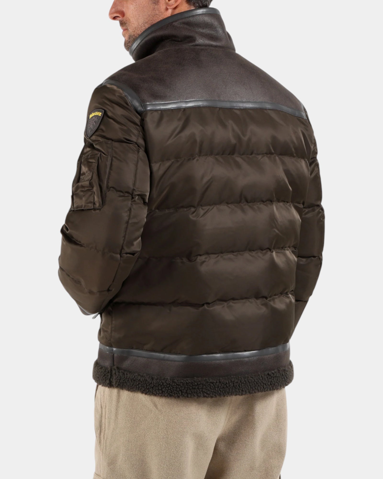 Blauer Organ New – Giubbotto imbottito con inserti in ecopelliccia Marrone scuro