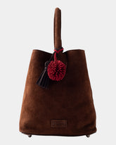 D.A.T.E. Borsa Paniere Bag in Suede Velour