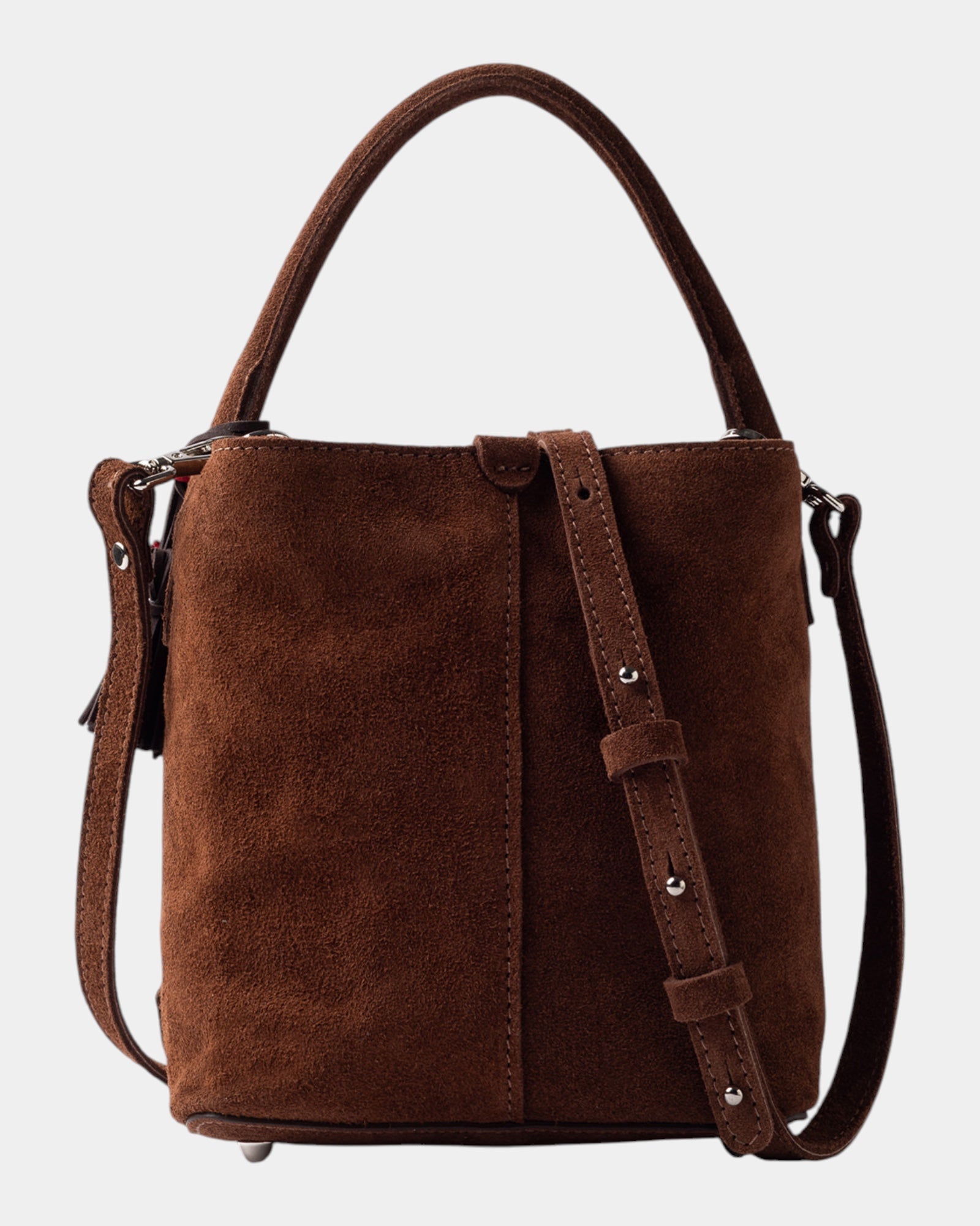 D.A.T.E. Borsa Paniere Bag in Suede Velour