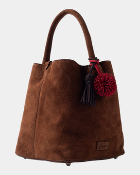 D.A.T.E. Borsa Paniere Bag in Suede Velour