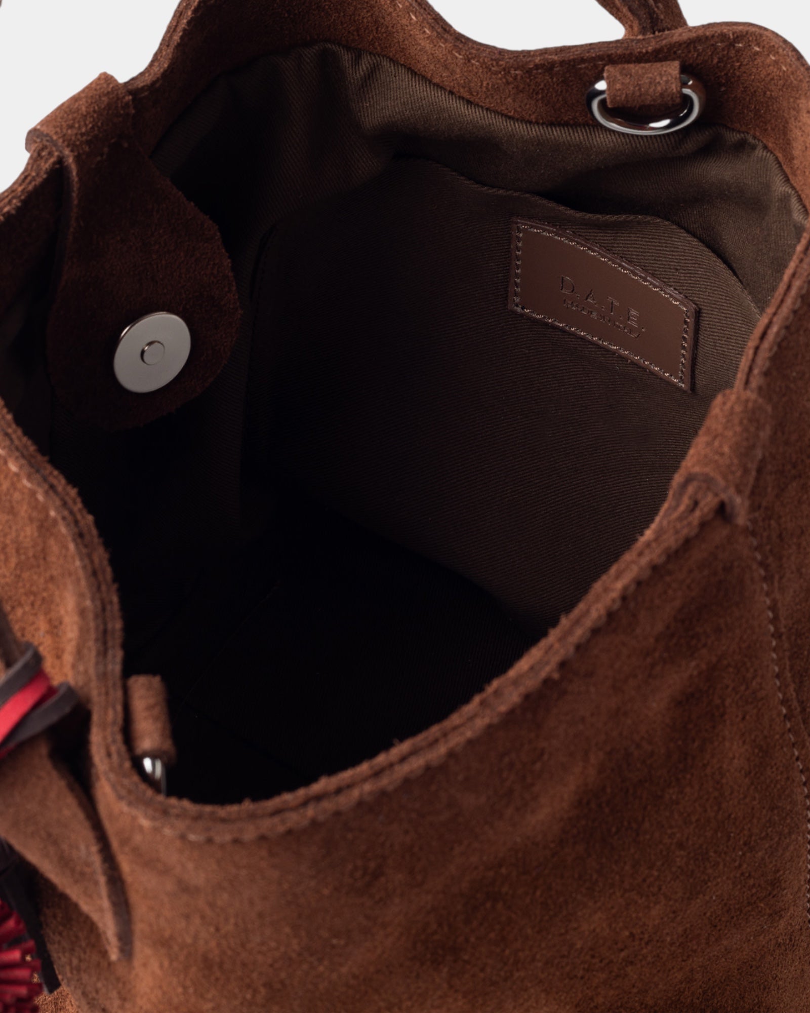 D.A.T.E. Borsa Paniere Bag in Suede Velour