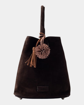 D.A.T.E. Borsa Paniere Bag in Suede Velour
