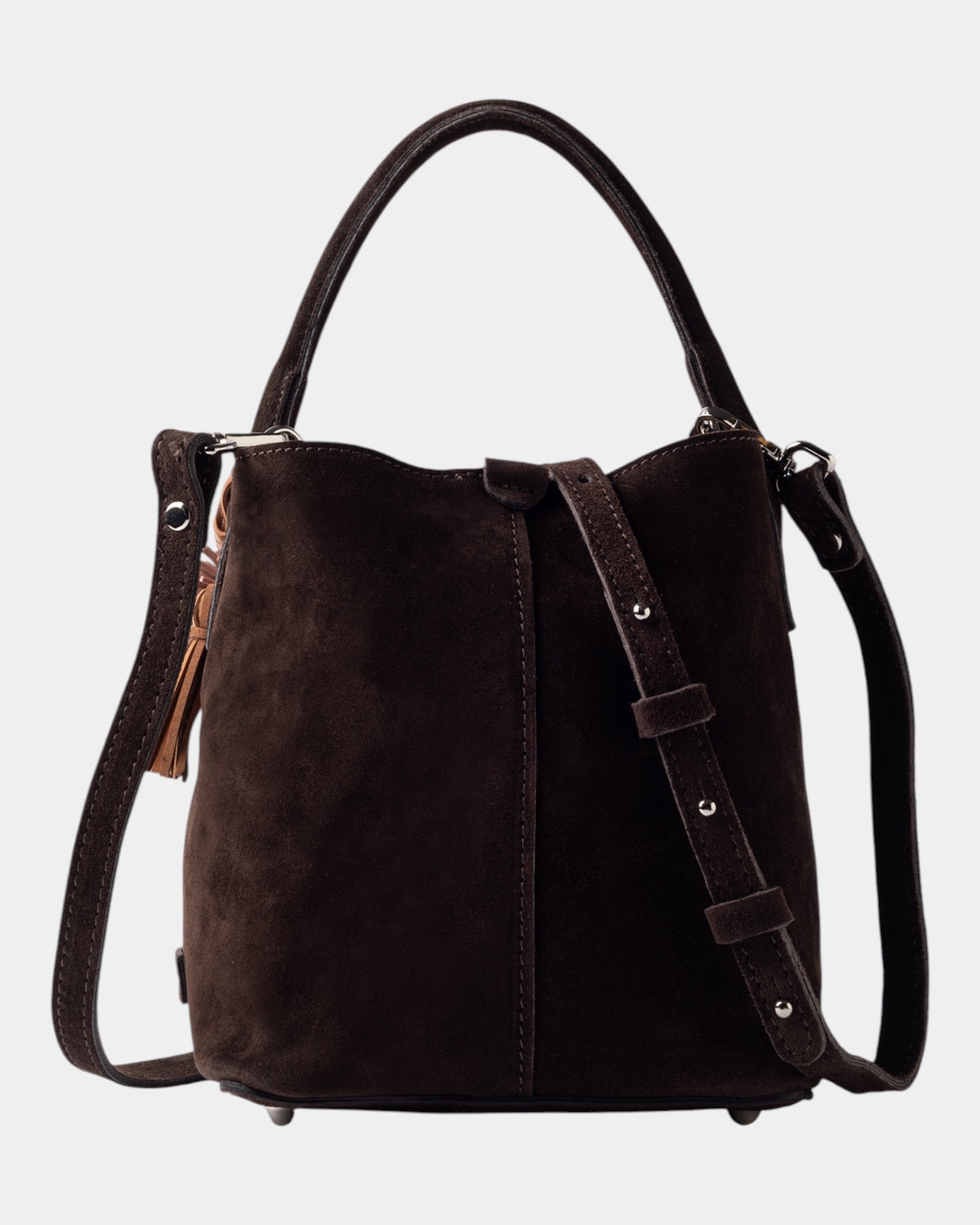 D.A.T.E. Borsa Paniere Bag in Suede Velour