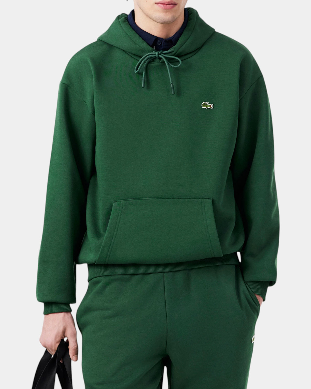 Lacoste felpa con cappuccio in tessuto felpato