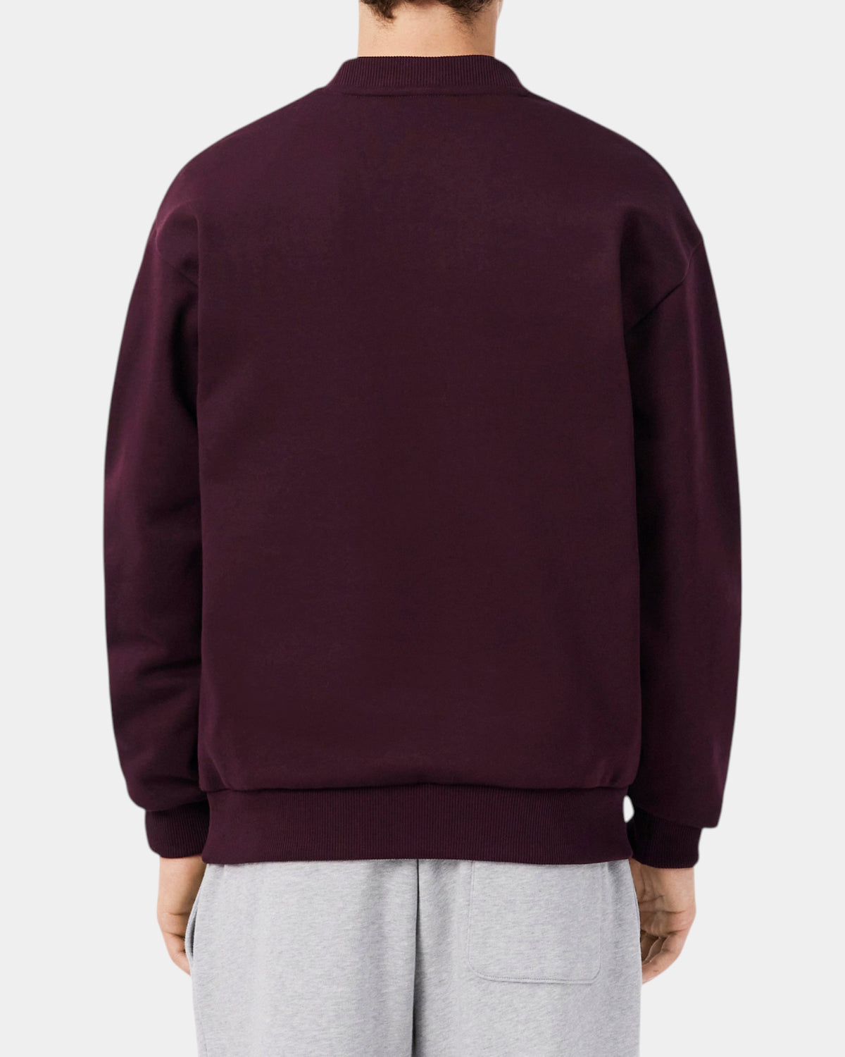 Lacoste Felpa in Cotone - Bordeaux
