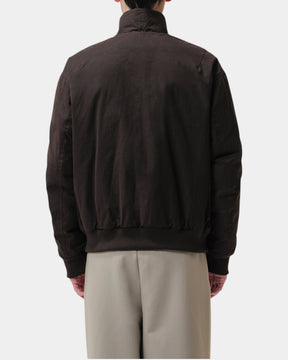 Duno Sylon – Bomber in cotone tecnico cerato Marrone scuro