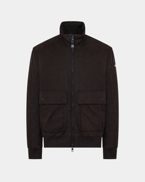Duno Sylon – Bomber in cotone tecnico cerato Marrone scuro