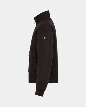 Duno Sylon – Bomber in cotone tecnico cerato Marrone scuro