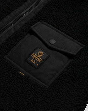 RefrigiWear Tempest – Giacca in teddy effetto sherpa Nera