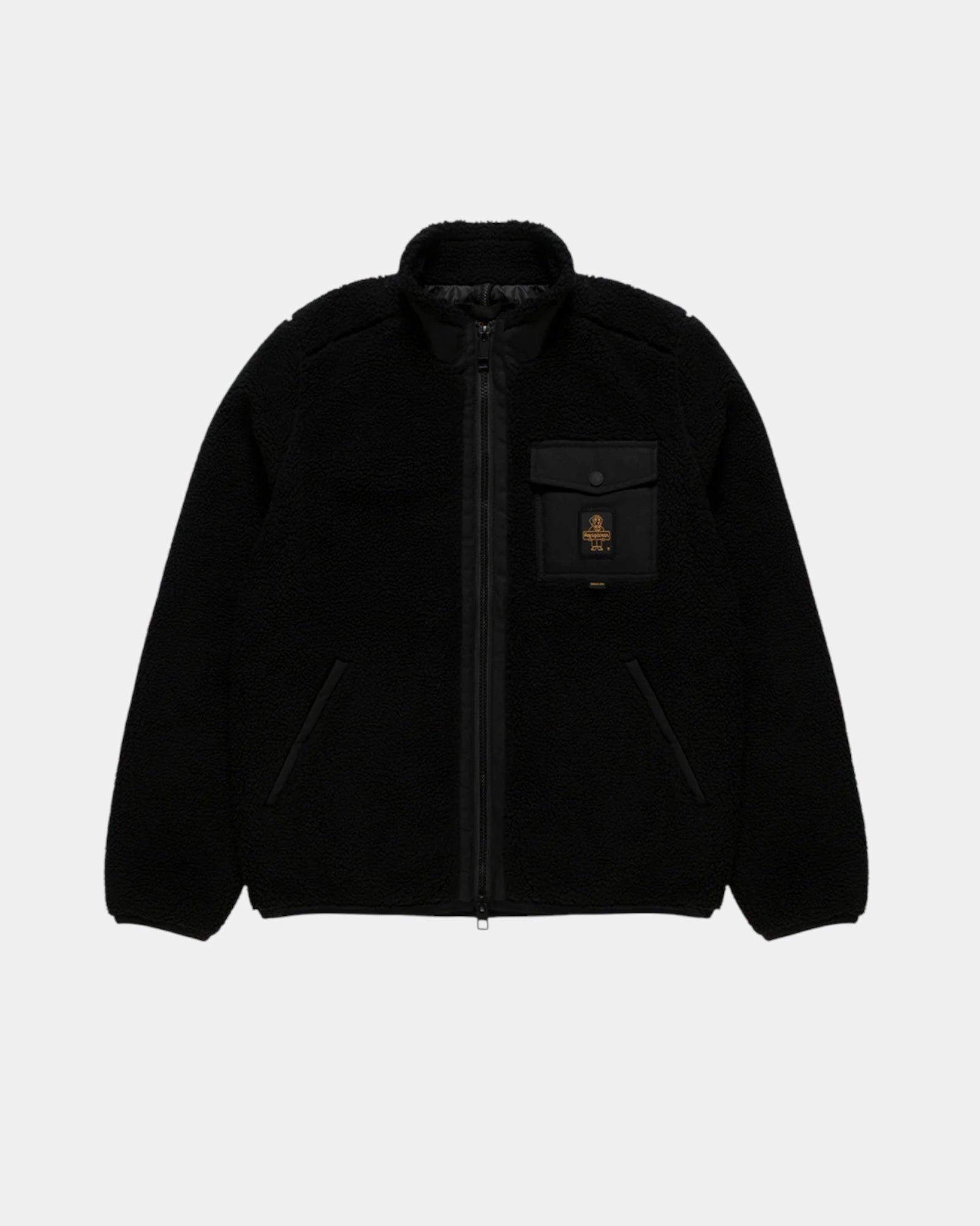 RefrigiWear Tempest – Giacca in teddy effetto sherpa Nera