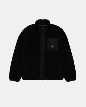RefrigiWear Tempest – Giacca in teddy effetto sherpa Nera