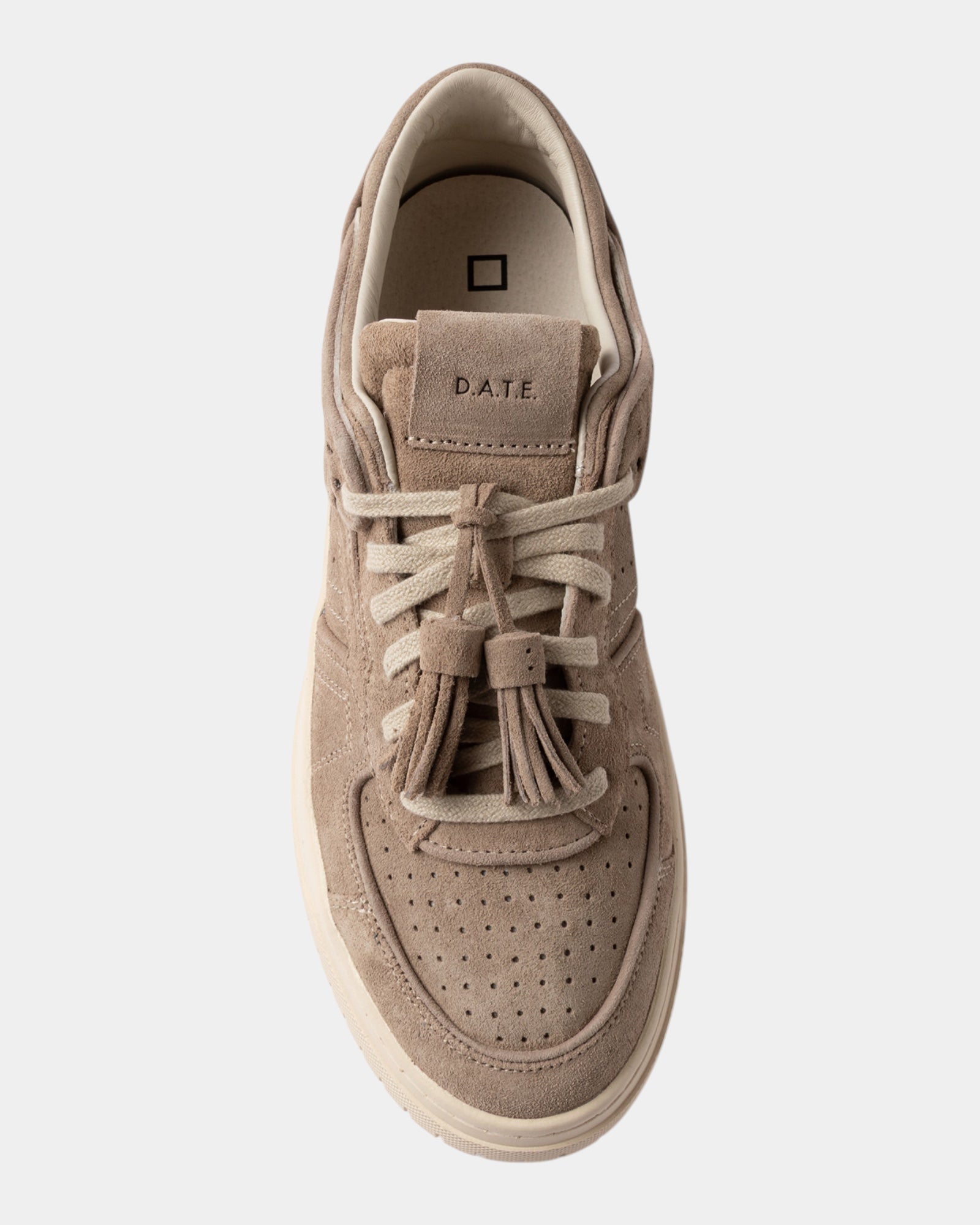 D.A.T.E. Sneakers Torneo Suede Taupe