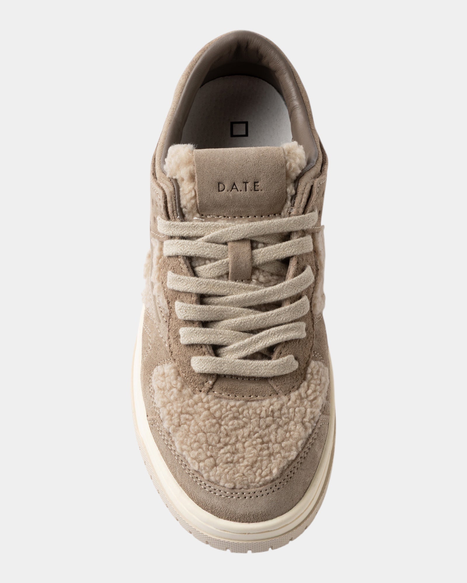 D.A.T.E. Sneakers Torneo Teddy Beige