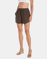 PANTALONCINO COTONE E LINO W8135-529