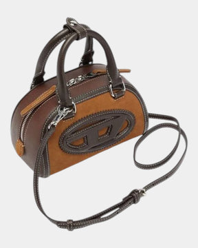 Diesel Mini Borsa 1DR Dome Crossbody Marrone