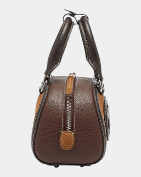 Diesel Mini Borsa 1DR Dome Crossbody Marrone