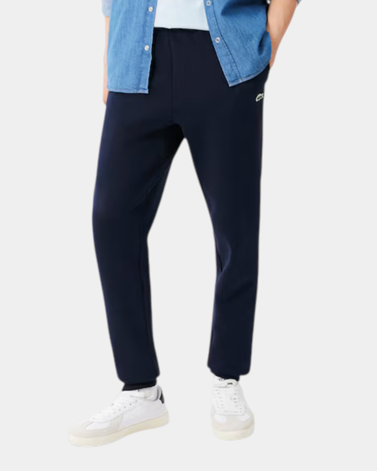 Lacoste Pantaloni Tuta in Tessuto Felpato