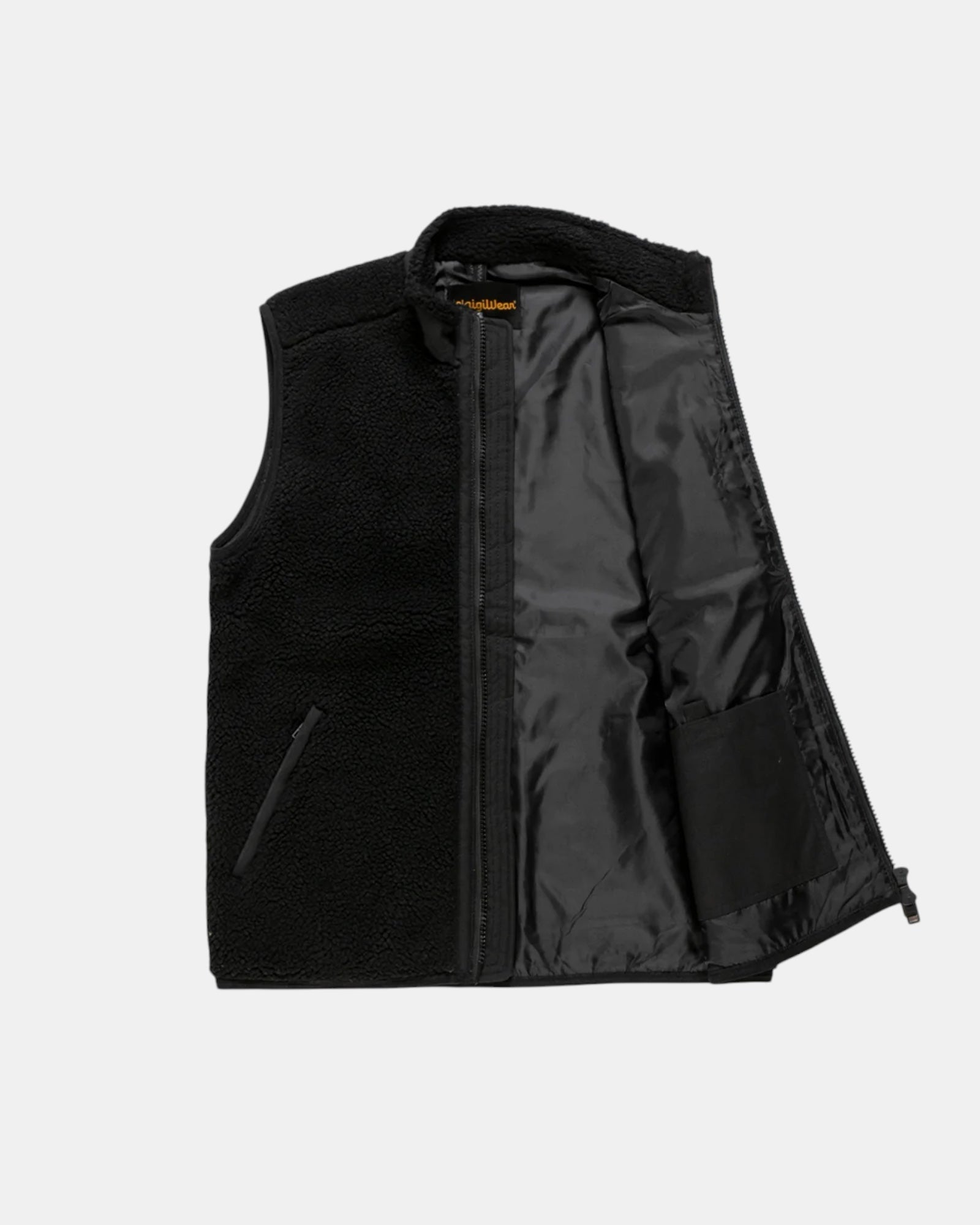 RefrigiWear Yosemite – Gilet in teddy effetto sherpa Nero