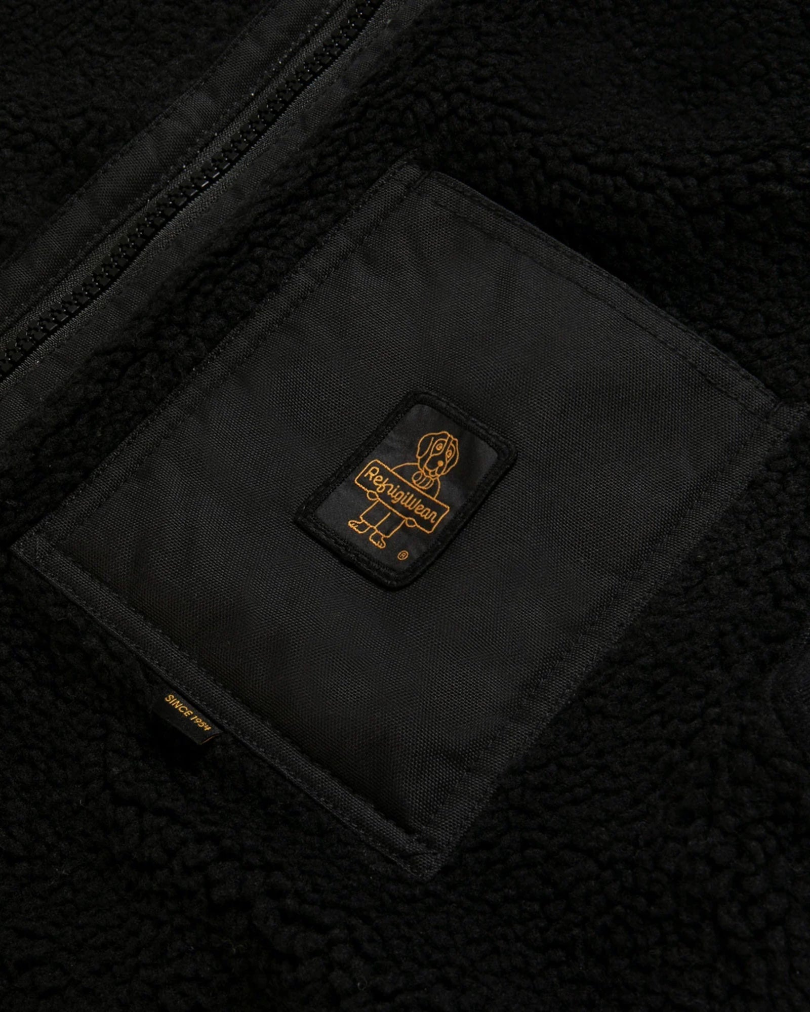 RefrigiWear Yosemite – Gilet in teddy effetto sherpa Nero