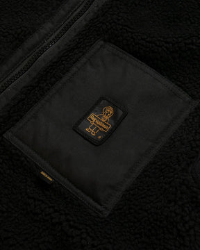 RefrigiWear Yosemite – Gilet in teddy effetto sherpa Nero