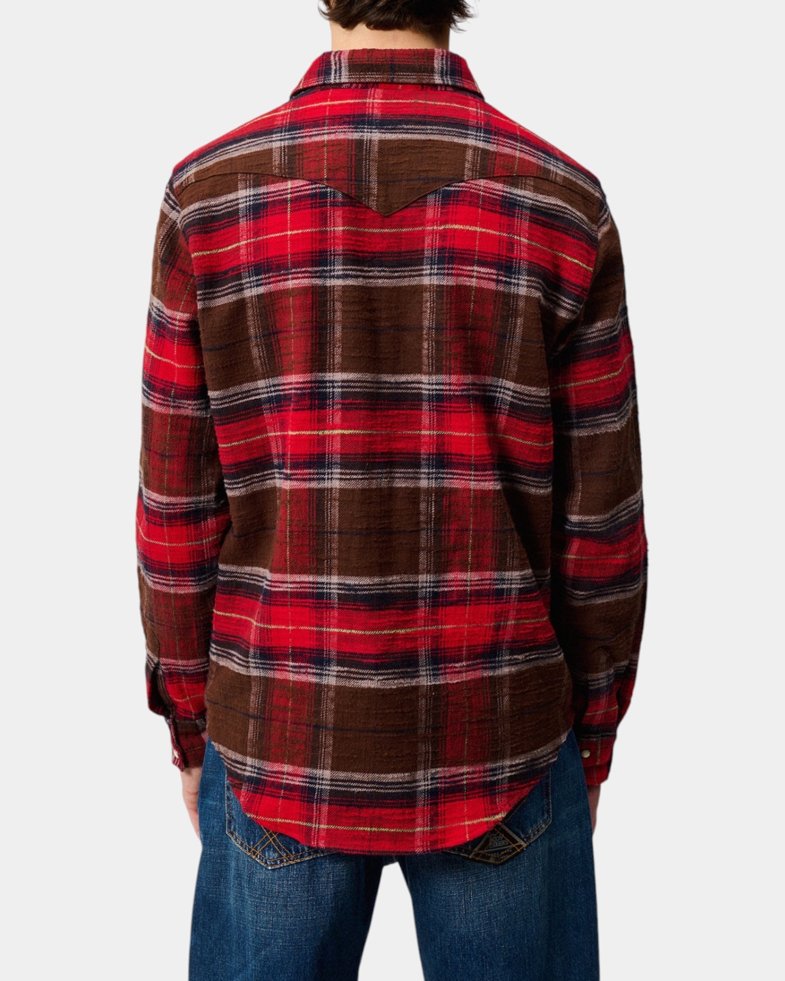Roy Roger's – Camicia western in flanella a quadri Rossa