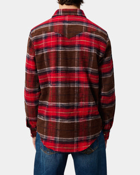 Roy Roger's – Camicia western in flanella a quadri Rossa