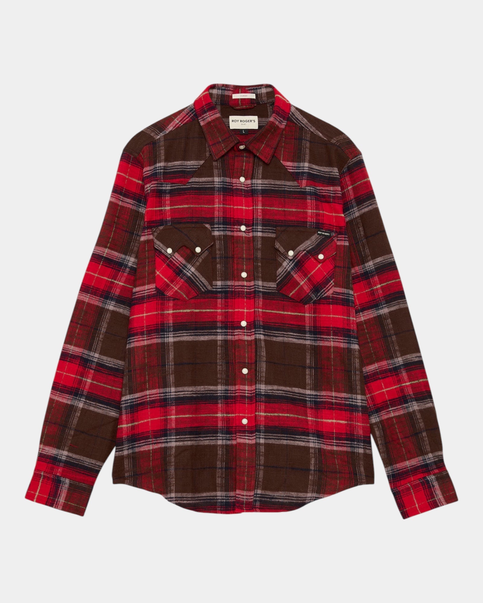 Roy Roger's – Camicia western in flanella a quadri Rossa