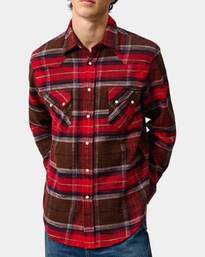 Roy Roger's – Camicia western in flanella a quadri Rossa