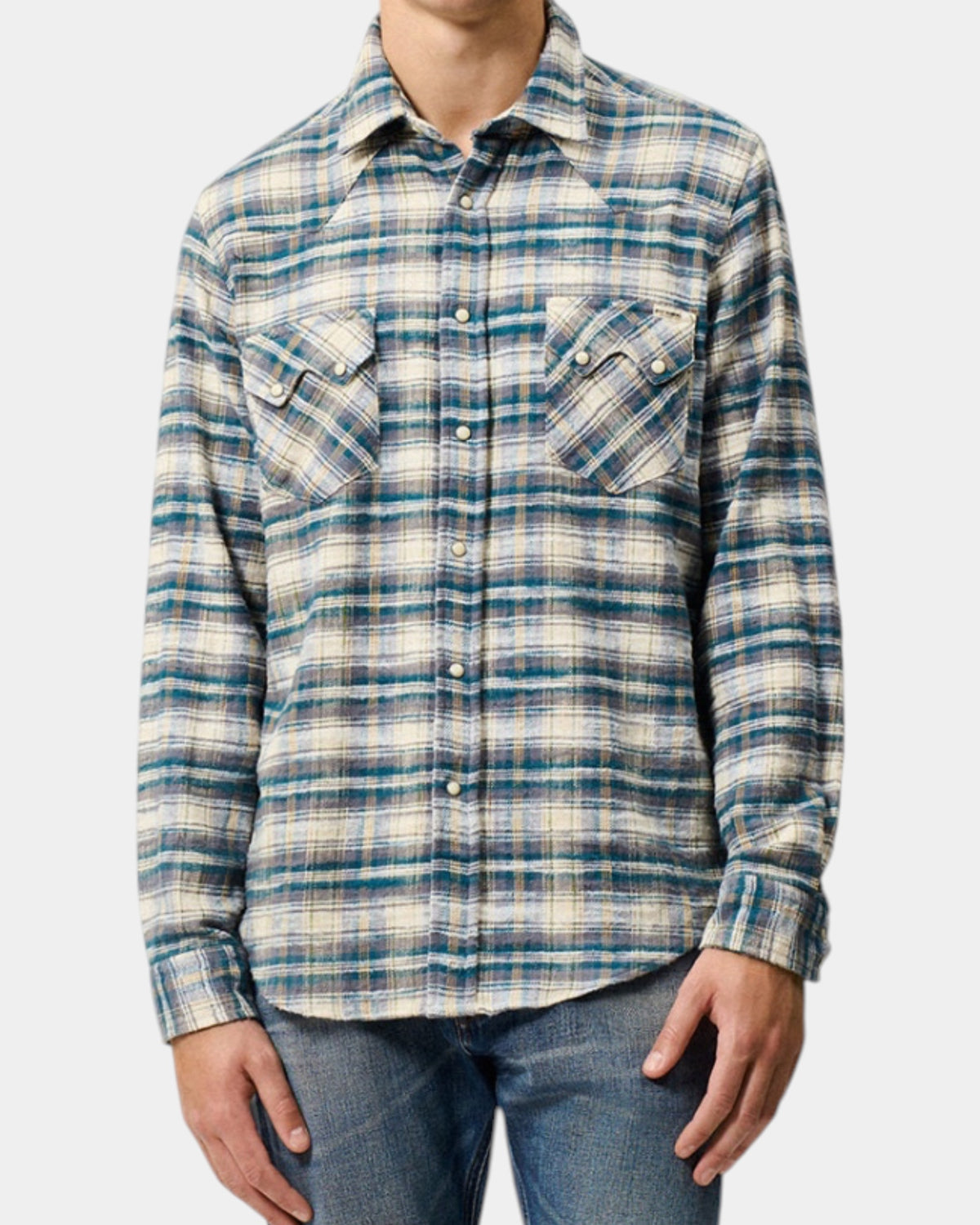 Roy Roger's – Camicia western in flanella a quadri Rossa