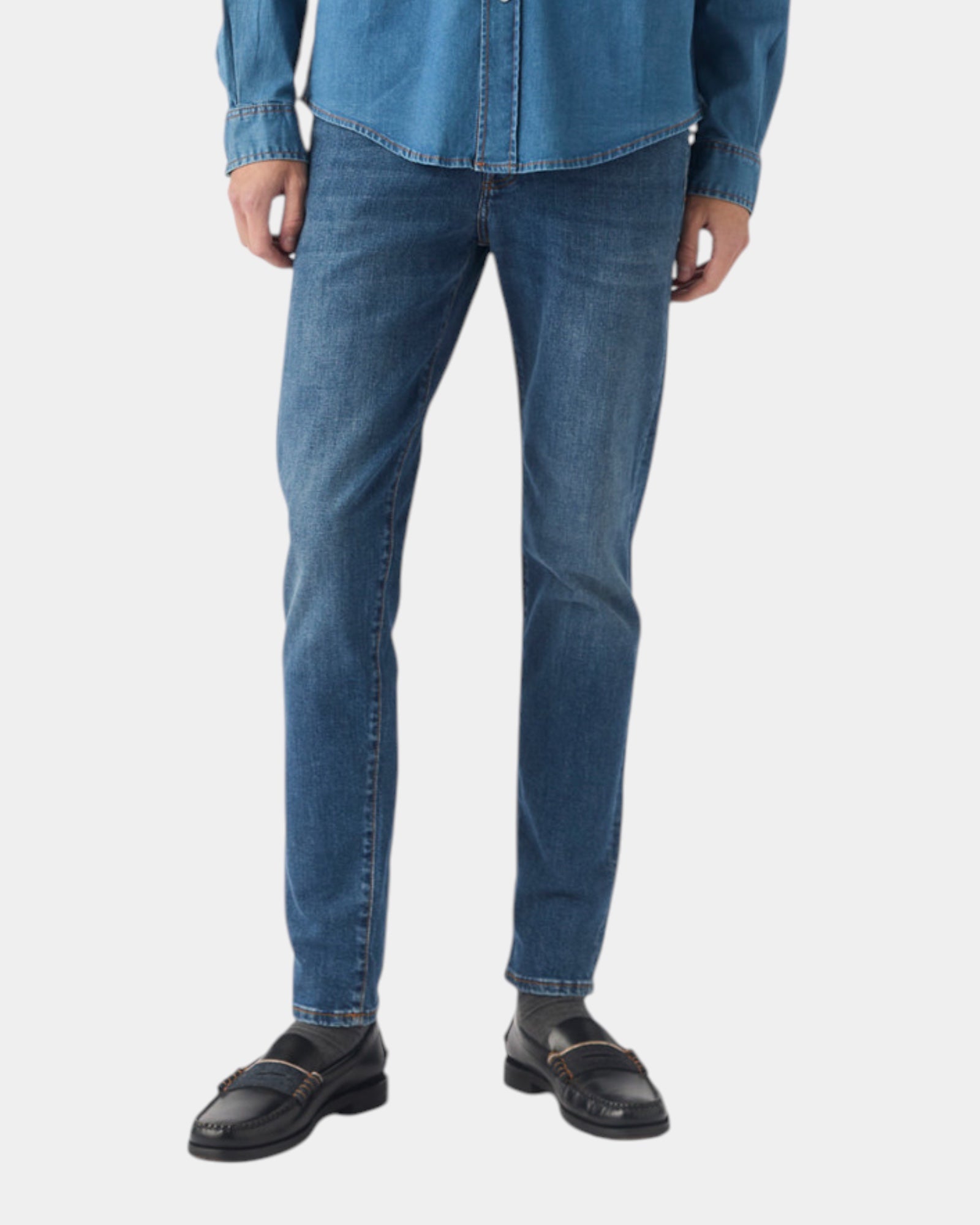 Roy Roger's Jeans 517 Slim Lavaggio Medio Blu