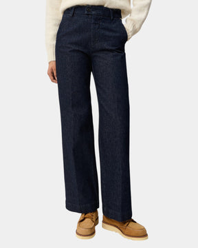 Roy Roger's Lais Rinse – Jeans flare a vita alta con bottone Blu scuro